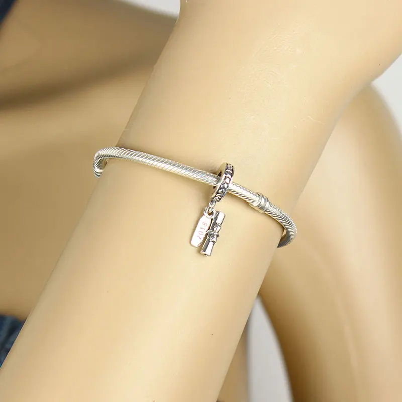 Браслет и ожерелье из серебра 925 пробы подвеска-свиток | Украшения аксессуары