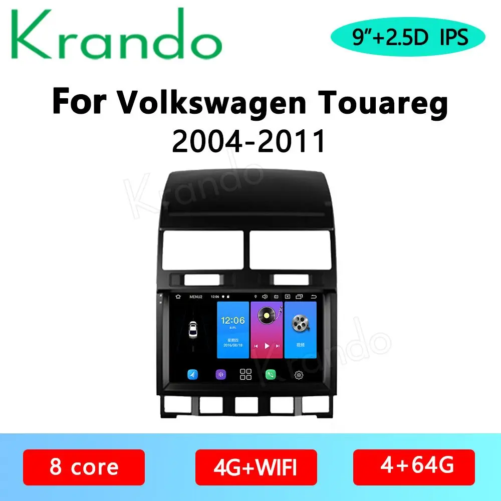Автомобильная Мультимедийная магнитола Krando Android 10 0 9 дюймов IPS Full Touch для Volkswagen VW