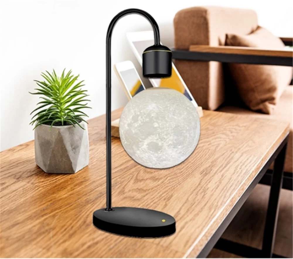 구매 3d 프린팅 플로팅 달 조명 램프, 테이블 공기, 공중 부양, 야간, LED, 수면