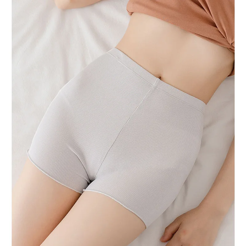 Летние женские защитные штаны из хлопка тонкие эластичные трусы большого