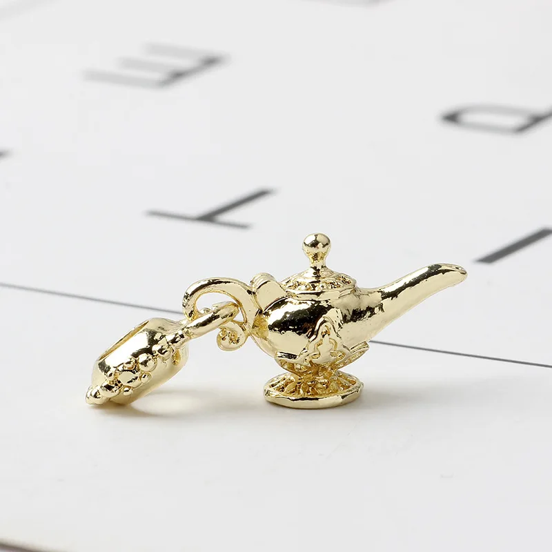 Magic Lamp Новое оригинальное эмалевое платье принцессы из сплава с бусинами, подвеска с Минни Микки, браслет Пандора, браслет, сделай сам, Женские Ювелирные изделия - Цвет: Magic Lamp