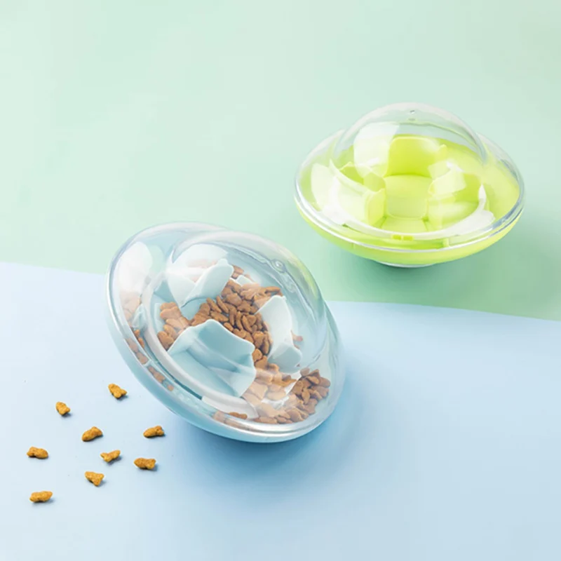 Игрушка для собак мяч с едой летающая тарелка неваляшка забавная головоломка