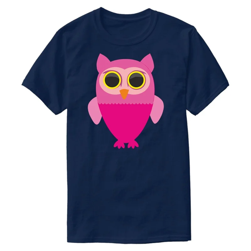 Crazy Owl Bird Comic Draw футболка хипстер унисекс с круглым вырезом одноцветные Новые