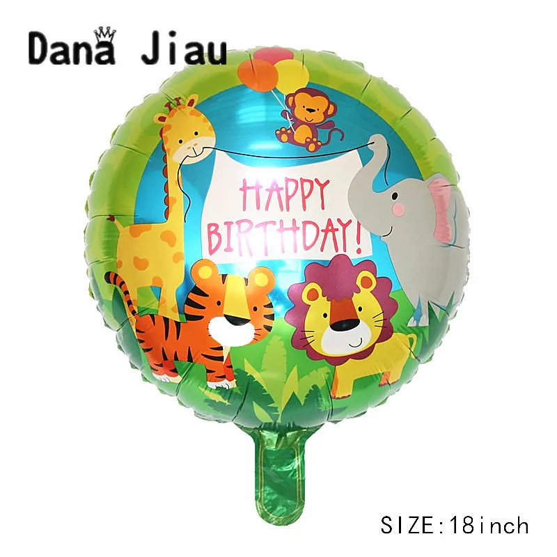 Ср Декор лесные животные тема Шар Детские Днем Рождения вечерние шар из фольги