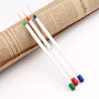 3 шт. набор кистей для маникюра кисть для дизайна ногтей тонкая ручка-лайнер для рисования в полоску цветок маникюрные инструменты для ногтей
