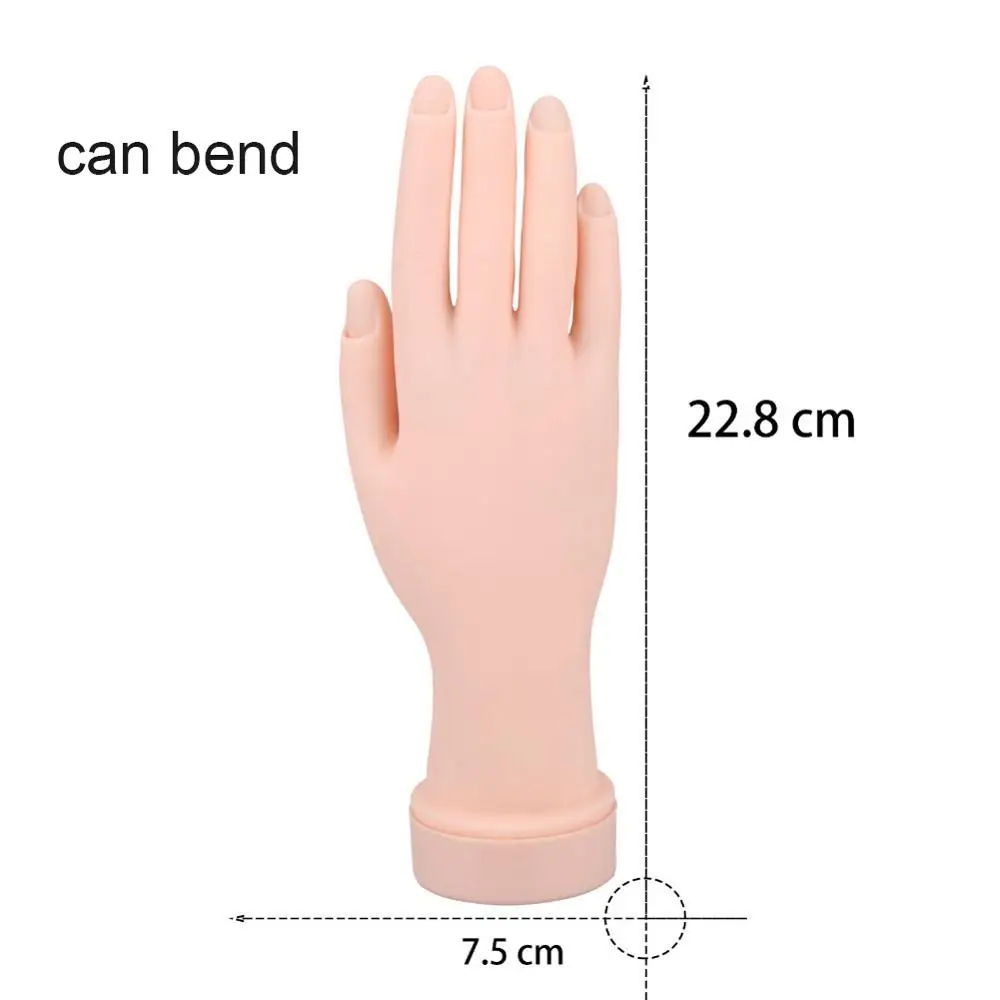 02 can bend 1 шт. ручной профессиональный тренажер для ногтей Инструмент регулируемый дизайн ногтей модель рука для практики DIY тренировочный Маникюр Инструменты - Цвет: 02 can bend
