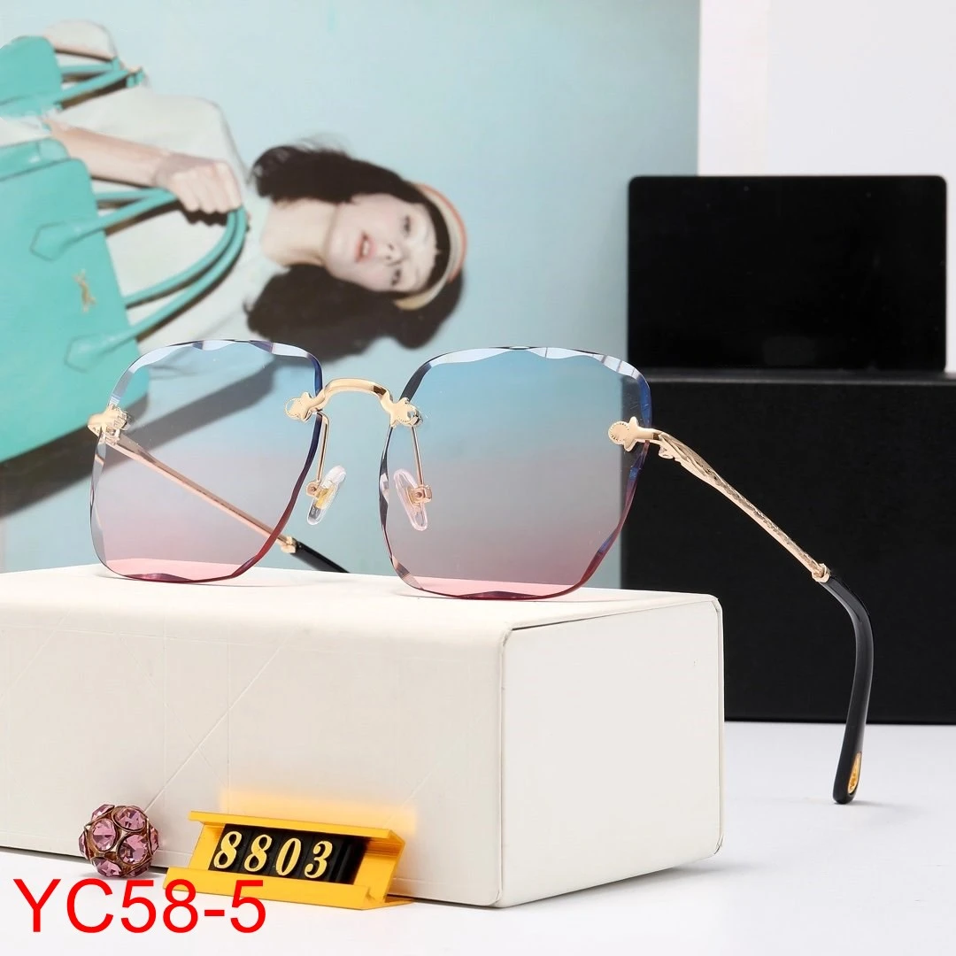 

YC58 Fashion Vintage classic Square Men Sunglasses Brand Designer New Luxury Polarized Women Sunglasses With box