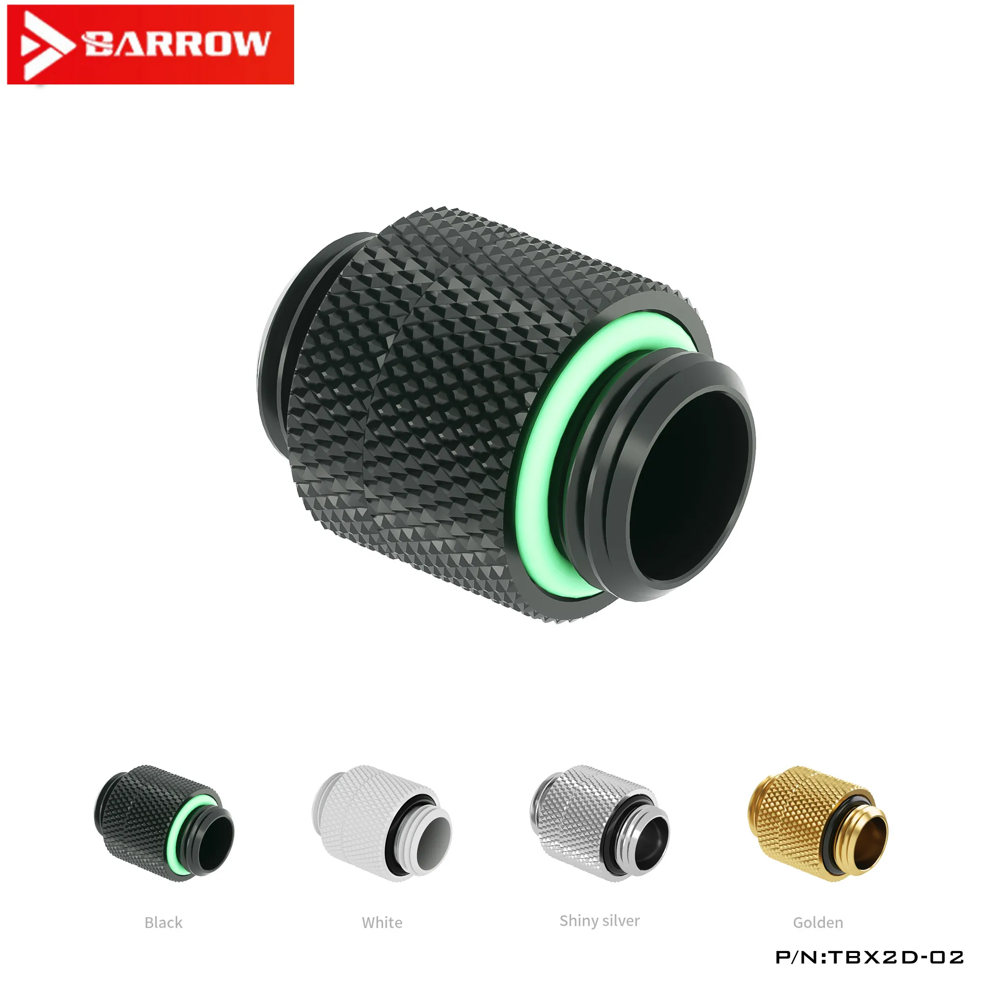 Барроу G1 / 4 &quotчерный/ярко серебристый/белый/золотой Двойной внешний зуб