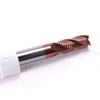 zgt high quality roughing end mill metal cutter hrc55 4 flute cnc tungsten steel milling cutter alloy carbide roughing end mills