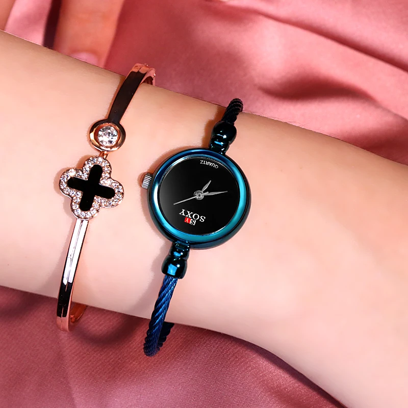 Топ бренд сексуальные женские часы лучший Роскошные Кварцевые мода фиолетовый