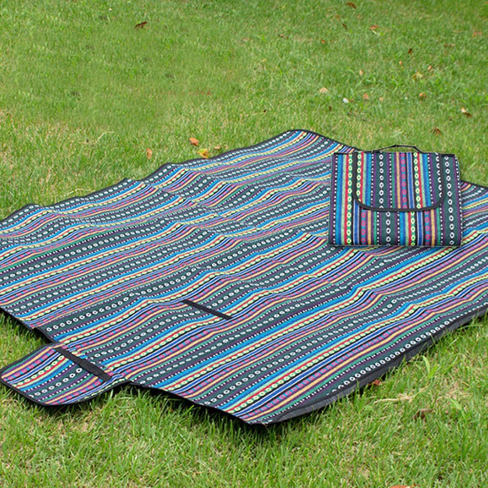 

Moisture-Proof Waterproof Prevent Dirty Camping Mat Folding Portable Small Cushion Polyester Outdoor Picnic Mat Beach Pad