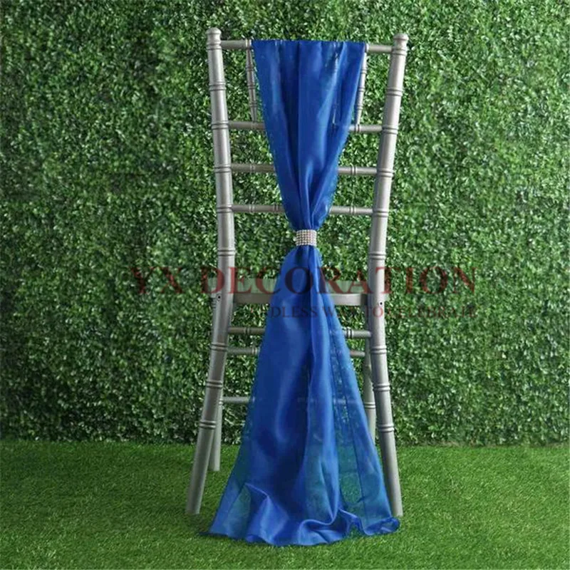 55x200 см шифоновый стул Chiavari створки капюшон с пряжкой для банкета свадебное