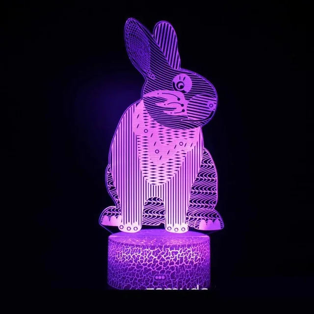 Китайский Зодиак 3D светодиодная лампа 7 цветов Изменение USB 3d светодиодный светильник для ребенка спящий ночной Светильник детский праздничный подарок для подруги - Испускаемый цвет: 7 Colors Changeable