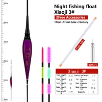 1pc electric fishing float1 cr4251 float tube composite nano luminous buoy lake river fishing bobber fishing float accessories