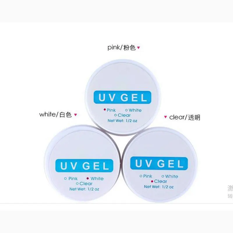 15 мл прозрачный гель для защиты от УФ лучей Builder розовый/белый/прозрачный