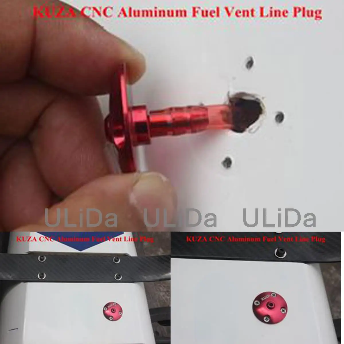 Пробка для топливной линии с ЧПУ самолета 3 цвета винт KUZA Aircraft /w|Детали и