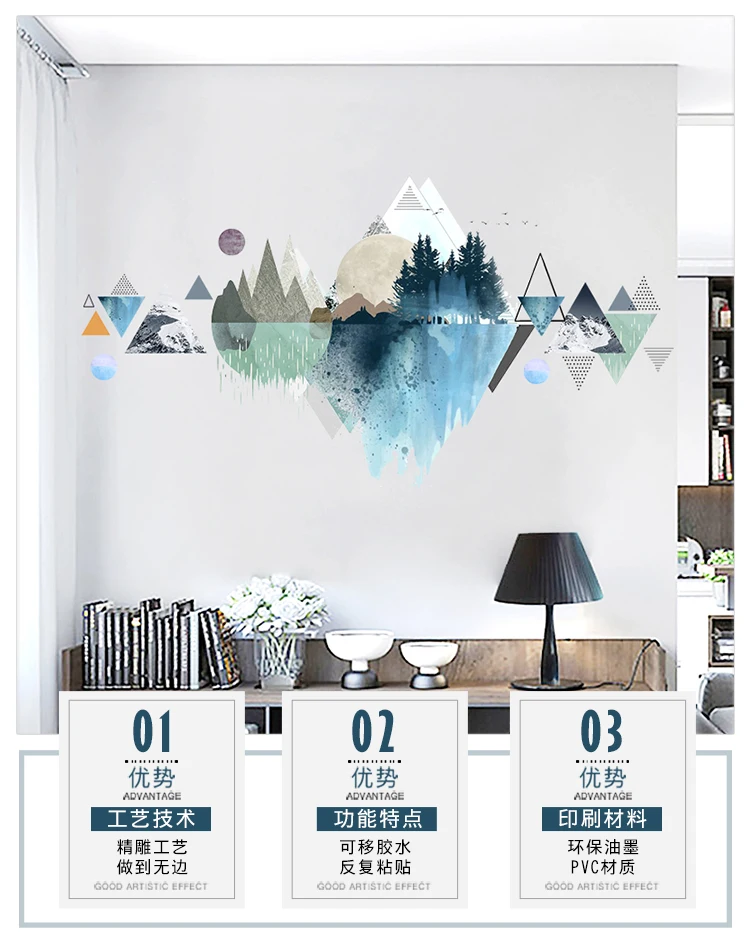 

Restaurant Aesthetic Wall Stickers Bedroom Wall Decals Wall Stickers Peel And Stick Wallpaper Muursticker Room Decoration BI50WS