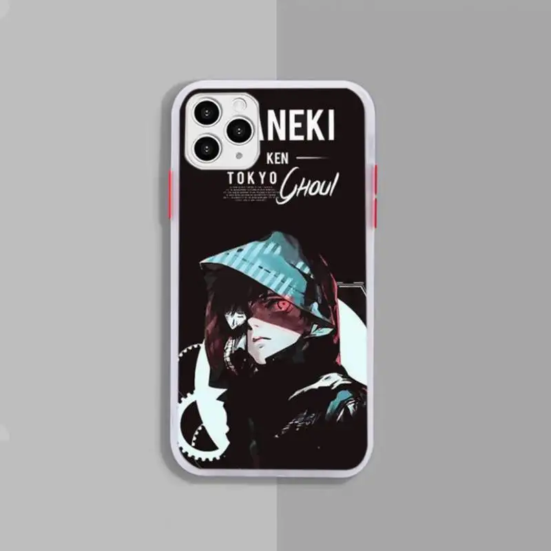 

Tokyo Ghoul Trendy Anime Kaneki Ken Phone Case White Transparent Matte For IPhone 7 8 11 12 S Mini Pro X XS XR MAX Plus Cover