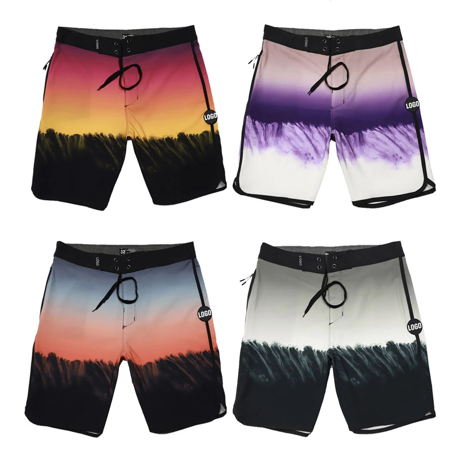 2020 новый бренд бермуды Короткий полосатый мужской спандекс шорты пляжные