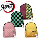 Школьный рюкзак Kamado Tanjirou для косплея, Брезентовая Дорожная сумка унисекс для ноутбука Tomioka Giyuu