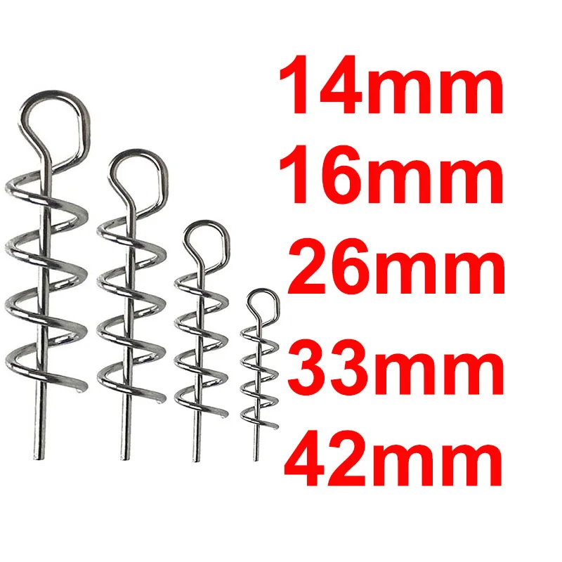 20 или 40 100 шт. рыболовные булавки пружинный Поворотный замок рыболовный винт