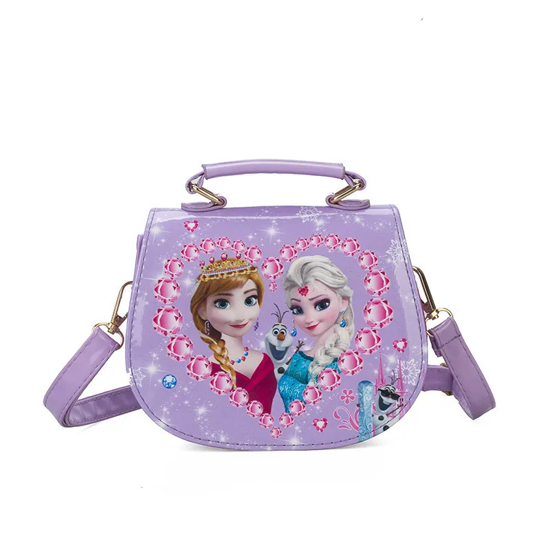 

2019 new Disney cute cartoon handbags frozen Princess children's Messenger bag girls small bag baby shoulder bag birthday gift