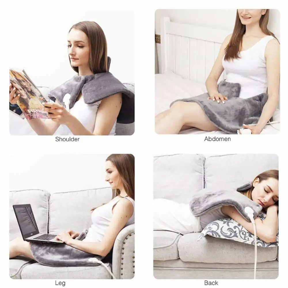 

Electric Physiotherapy Heating Pad Blanket Fast Relief Pain Relax Muscle Temperature Dimming Damp Dry Heat Therapy Neck Abdomen