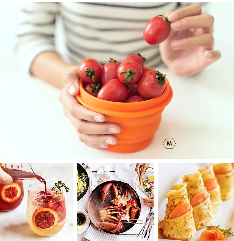 1 шт. складная силиконовая чашка с крышкой 90 мл | Дом и сад