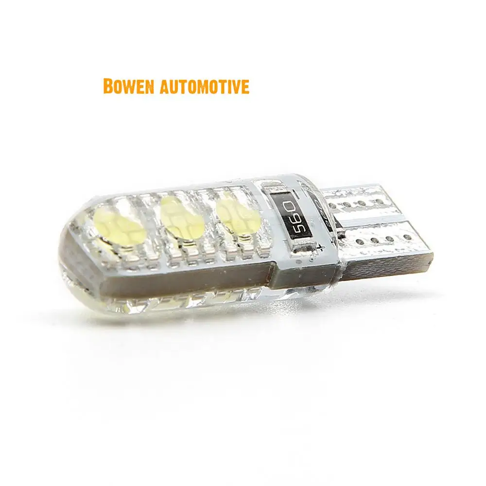 

LD T10 transparent silicone automobile LED bulb width indicator light trunk w5w 5050 6smd