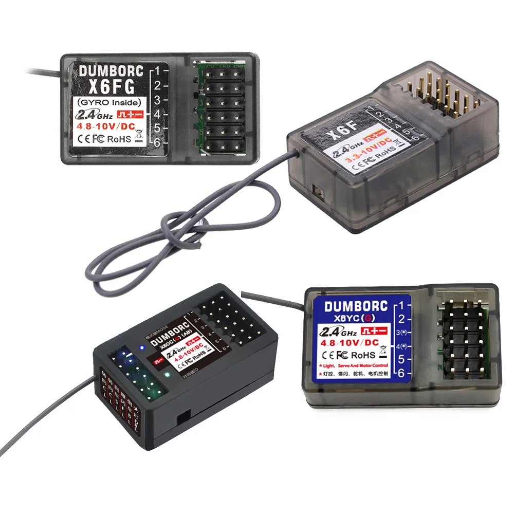 Передатчик DumboRC X4/X5/X6/X6A/X6P 2 4 ГГц с приемником X6F/X6FG/X6DC/X6YC и светодиодсветильник кой