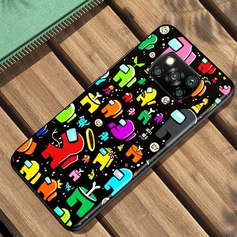 

Amongs Us Impostor For Xiaomi Redmi K30 K30S Mi 10T Lite Pro Poco X3 NFC X2 M3 M2 F2 Pro C3 F1 Soft Black Phone Case