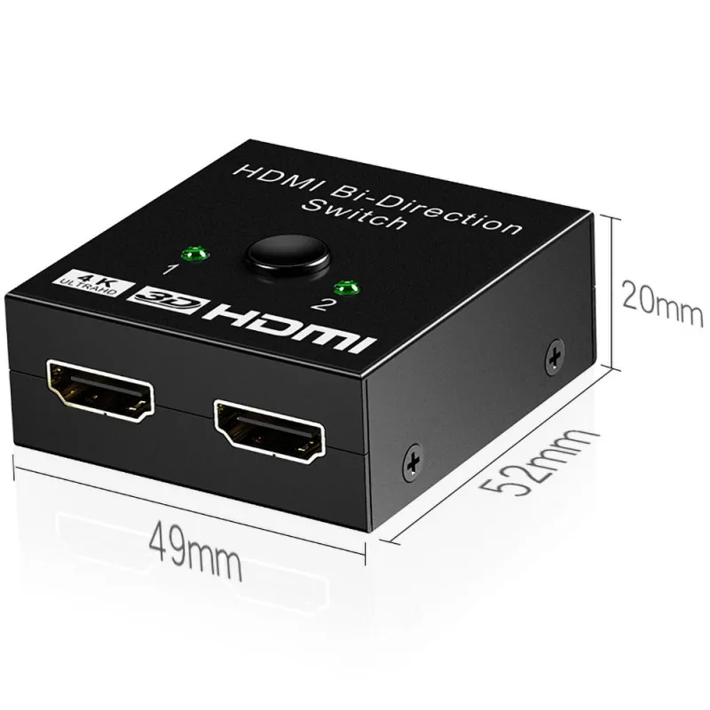 Двунаправленный Кабель HDMI 2 0 переключатель разветвитель концентратор адаптер
