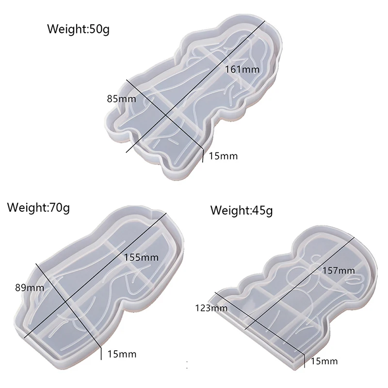 

Tray DIY Epoxy Crystal Resin Silicone Mold Girl Model Body Abstract Plate