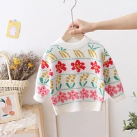 girls pullover thick knitted bottoming shirt baby winter clothes toddler girl sweater baby sweater toddler fall clothes 2022
