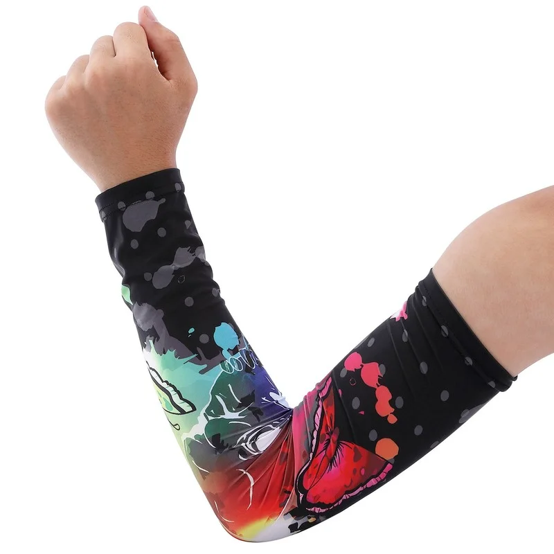 

Arm Warmer Unisex Quick Dry UV Protection Outdoor Temporary Fake Running Arm Sleeve Skin Proteive Nylon Tattoo Sleeves Stockings