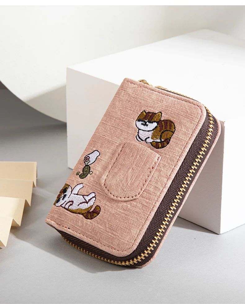 

50 Matching box classic ladies short wallet for women multicolor coin purse card holder package Organizer wallet ladies zipper