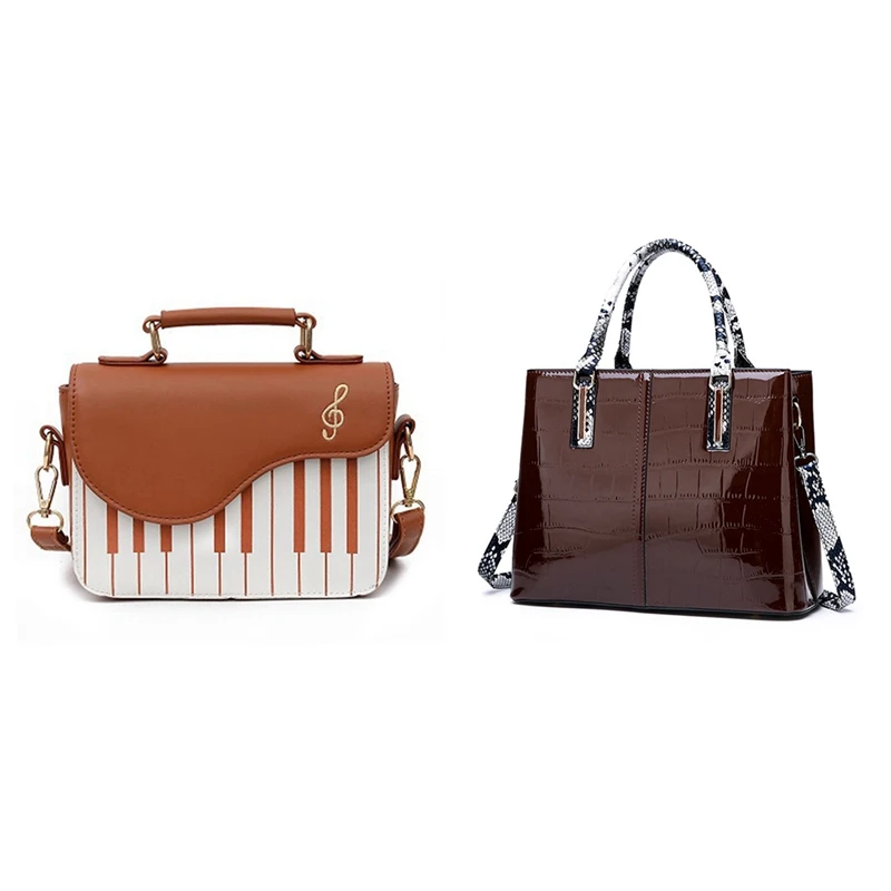 

NEW-1 Pcs Ladies Shoulder Bag Trendy Fashion & 1 Pcs Fashion Luxury Handbag Women Bags