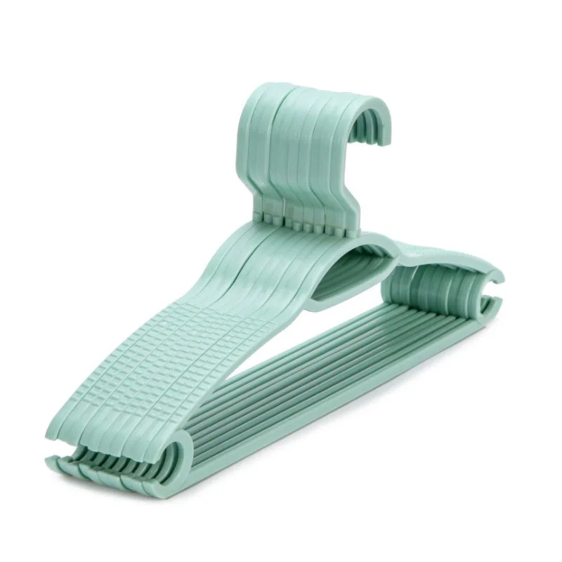 

Ten Pcs Reinforced Plastic Clothes Hanger Family Antiskid Adult Clothes Pants Drying Rack Hanging Rack Clothes Rack