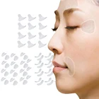 Многоразовая силиконовая наклейка для лица, против морщин, наклейка на лоб, для щек, для подбородка, лицевые пластыри полосок для удаления морщин