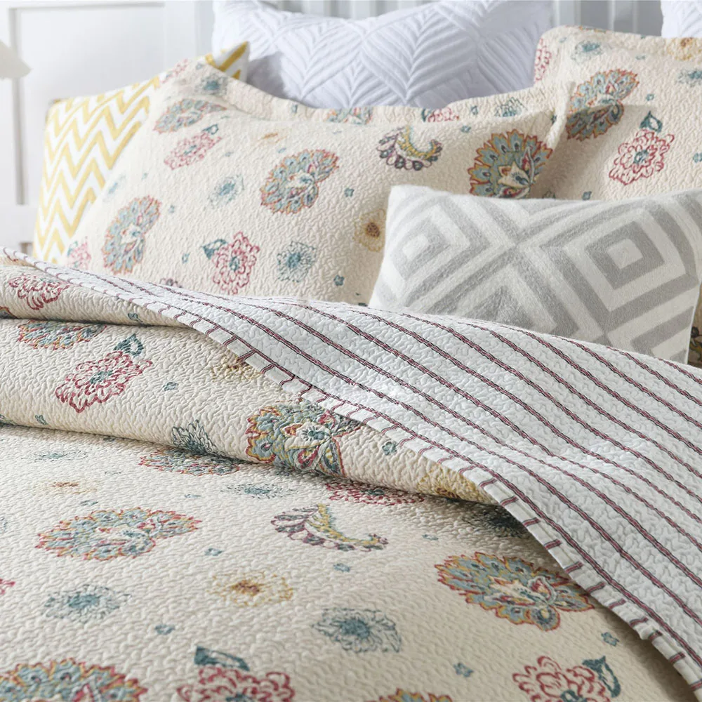 Хлопковое стеганое одеяло покрывало на кровать 3 шт. наволочка Королевский