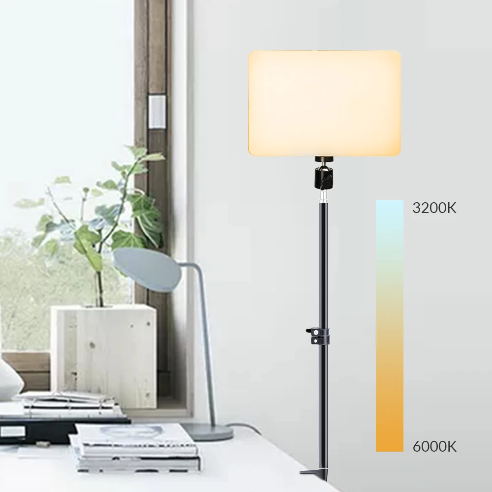 

Panel Light LED Video Light Desk Light Stand Dimmable Video Panel Light Studio Lamp Photo Studio Photography Live Fill Lighting