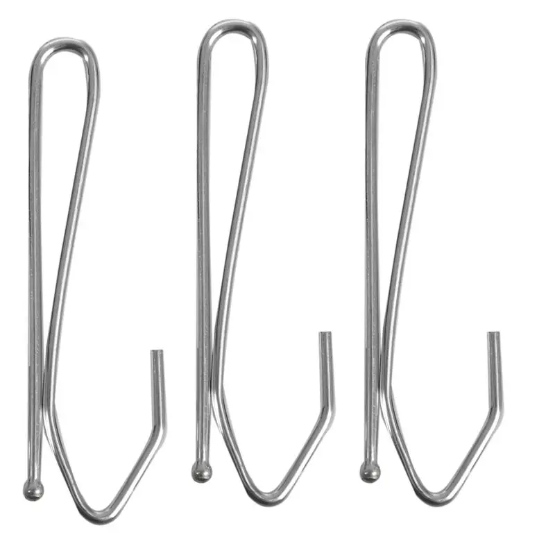 Single Pinch Window Treatment Metal Pleat Drapes Curtain Hooks - Silver Tone (20-Piece) | Дом и сад