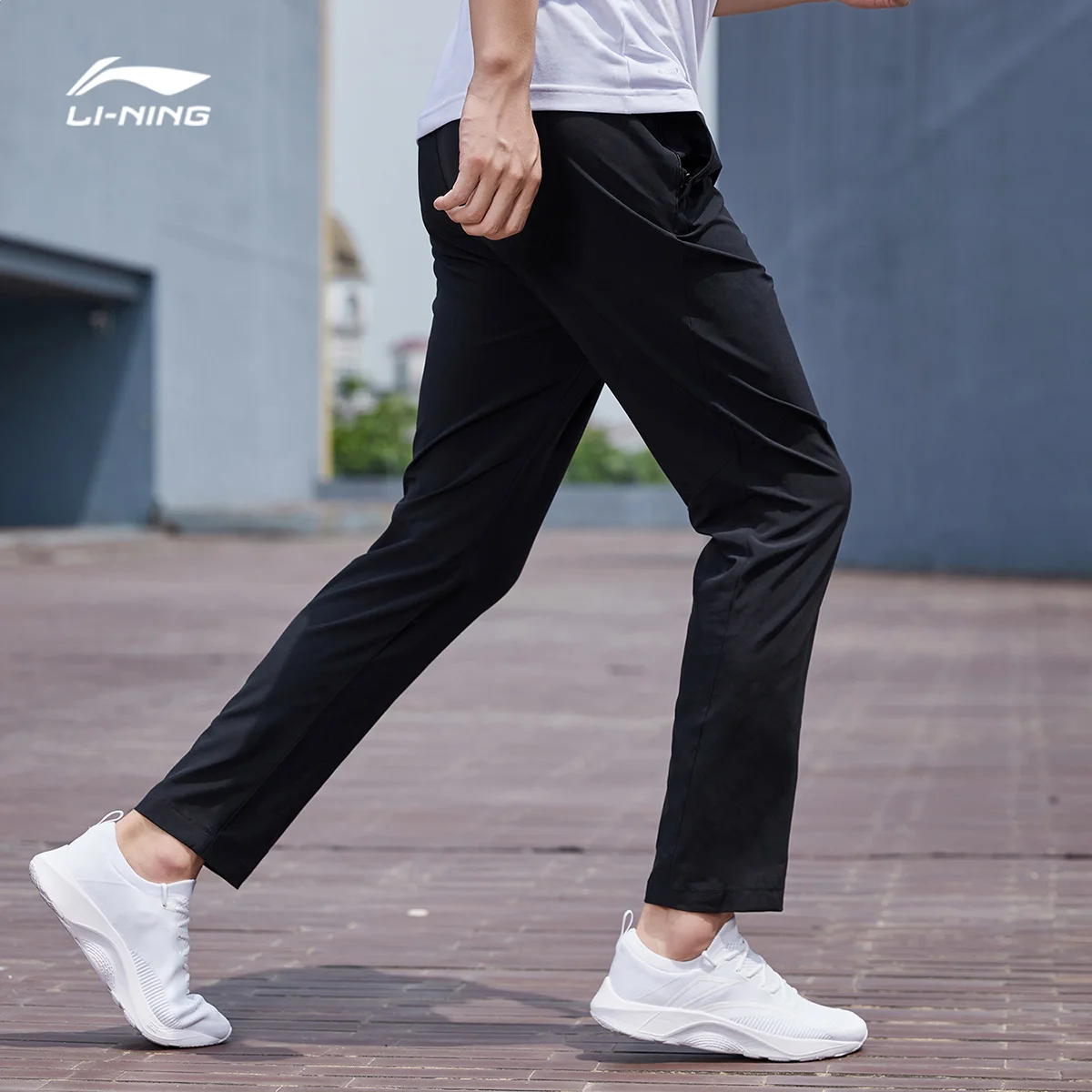 Li-Ning мужские 2021 новые летние быстросохнущие тренировочные удобные дышащие брюки