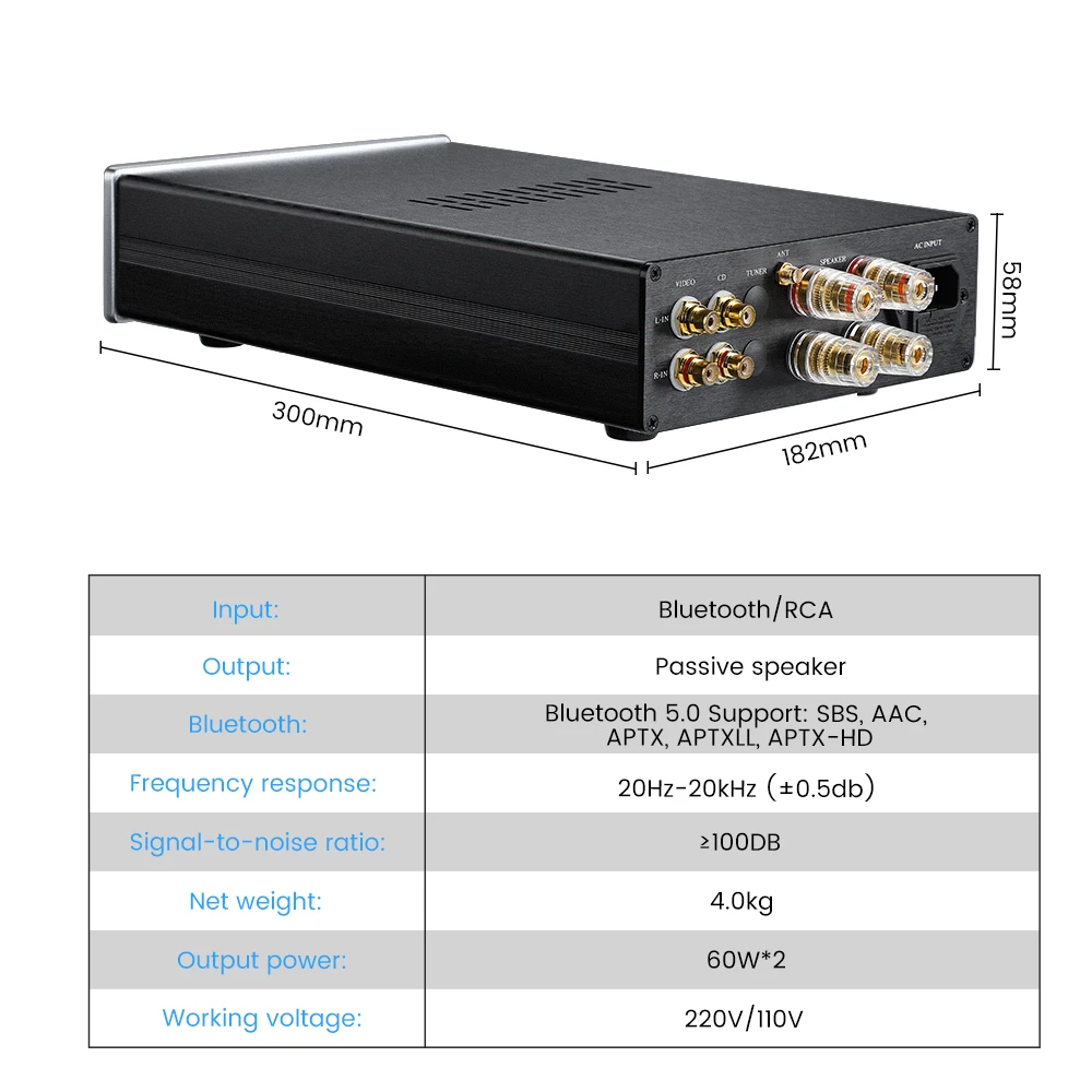 Усилитель мощности AIYIMA LM3886 Bluetooth 5 0 CSR8675 | Электроника