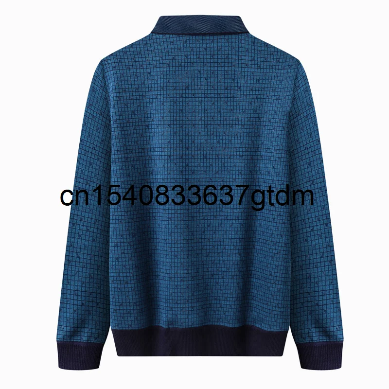 

Spring new men's fattening plus size Lapel long sleeve men's fat solid color versatile long sleeve top