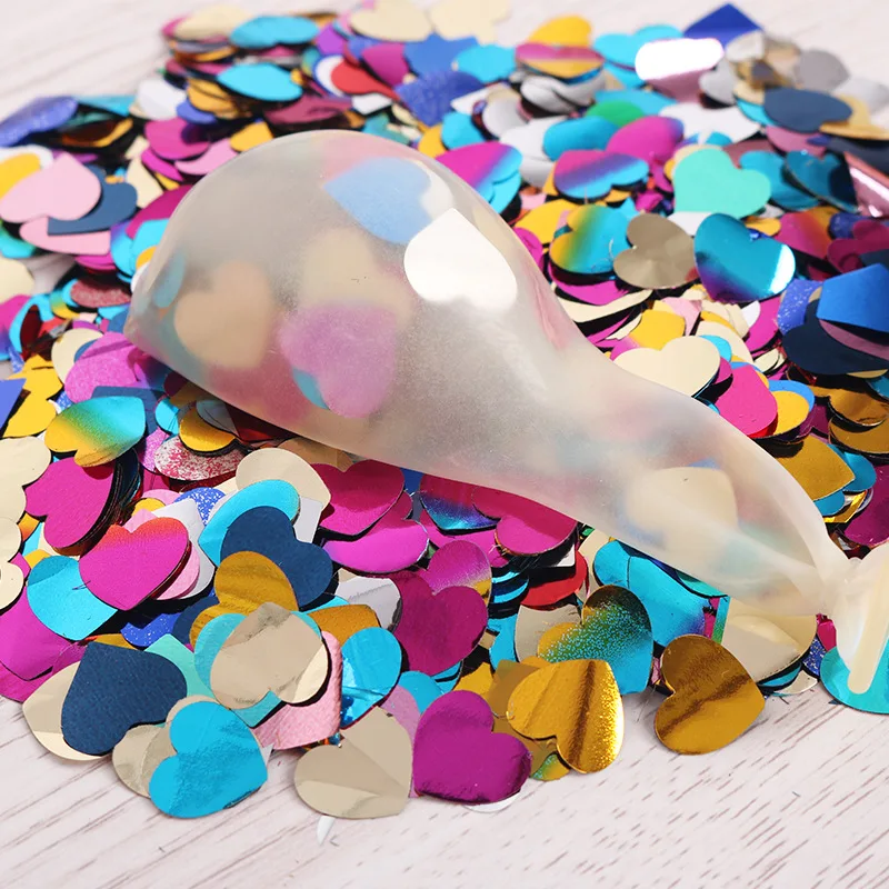 5 шт./лот 12 дюймов цветные конфетти прозрачные воздушные шары с блестками для