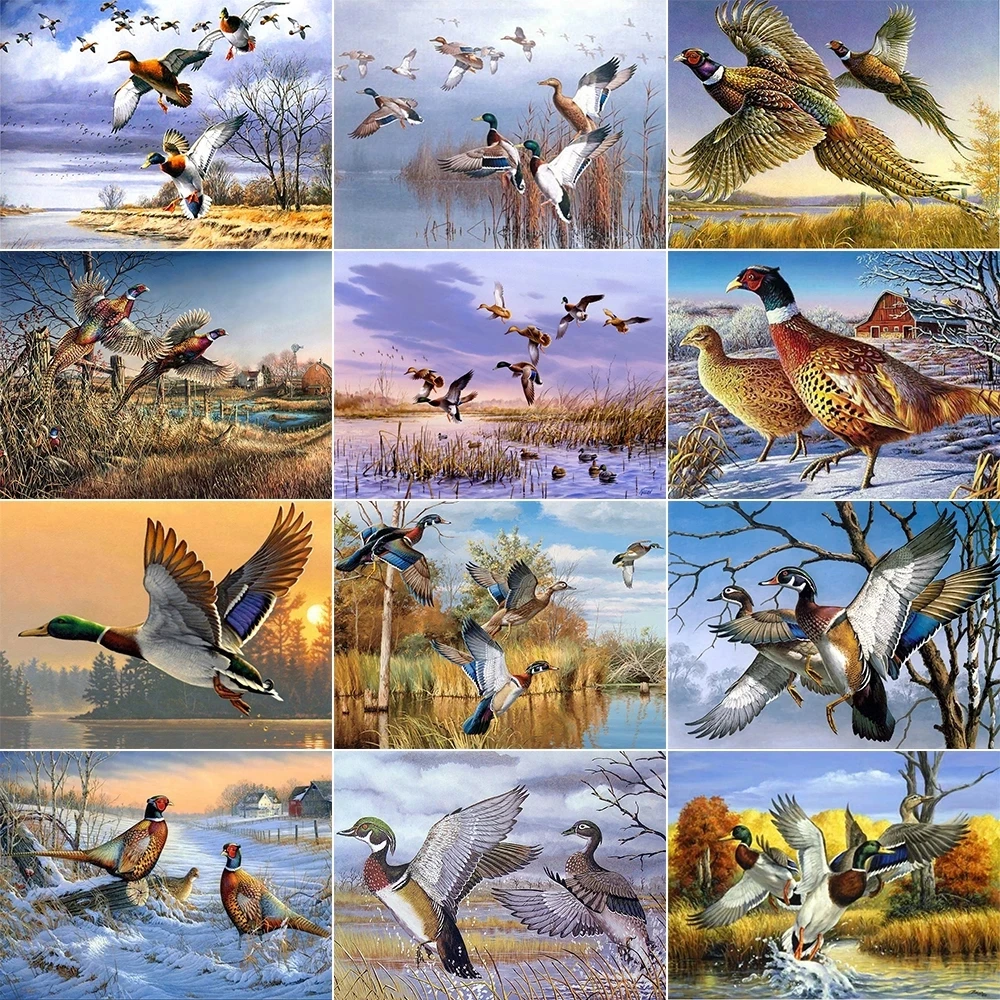

Swan Diamond Embroidery Animal Diy Diamond Painting Cross Stitch Kits Bird Mosaic Accessories Adult Craft Home Room Decor
