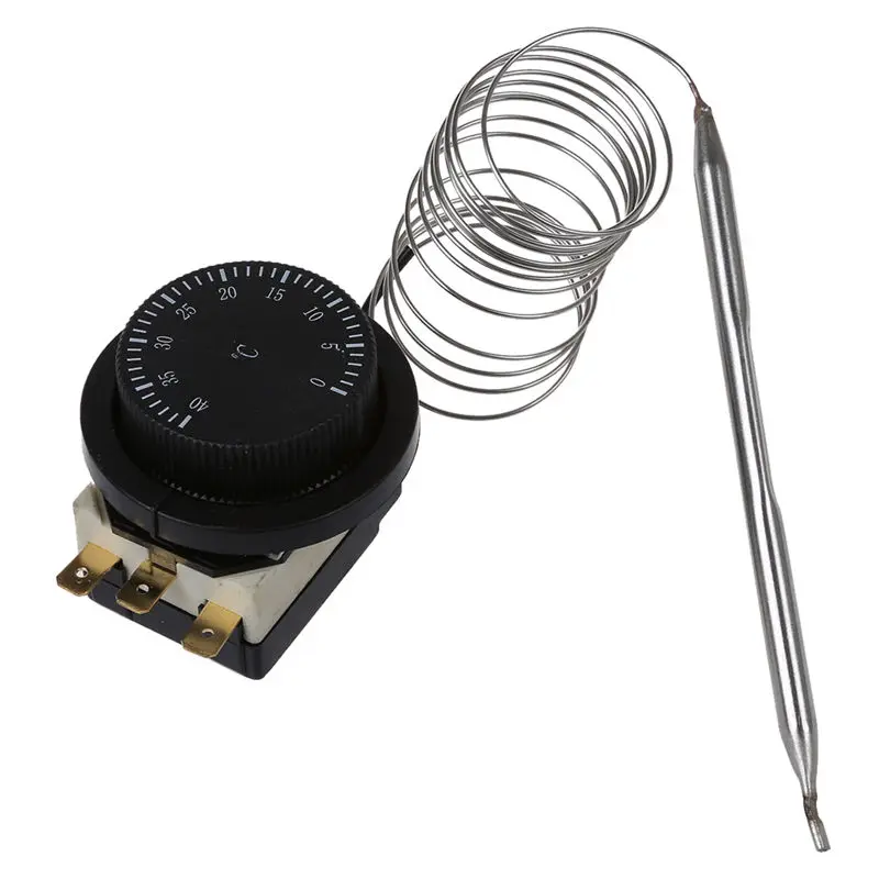 

1NC 1NO AC 250V/380V 16A 0-40C Temperature Control Switch Capillary Thermostat