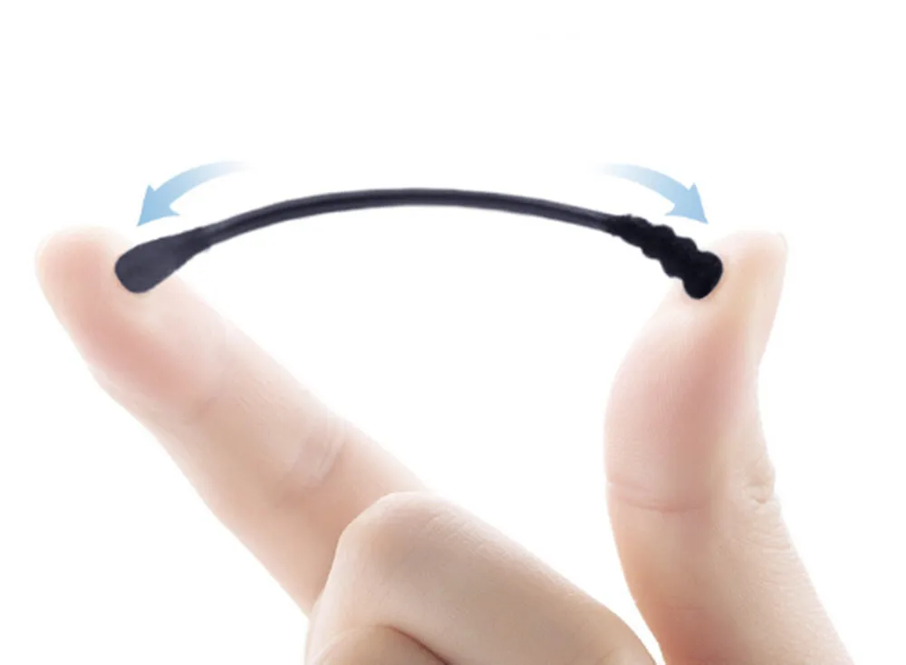 200 шт./упак. двойного использования ватный тампон Черный одноразовые Бумага