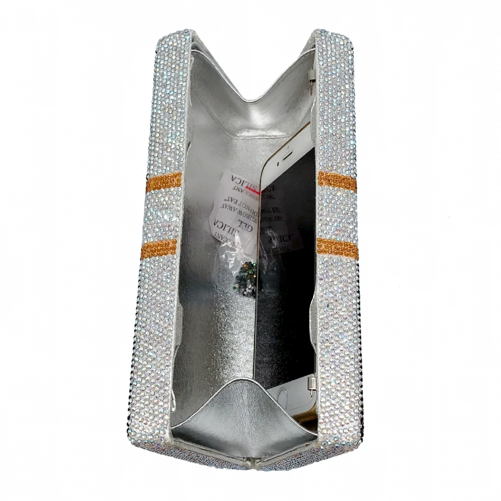 Новые сумки с кристаллами для денег долларов США Роскошные вечерние